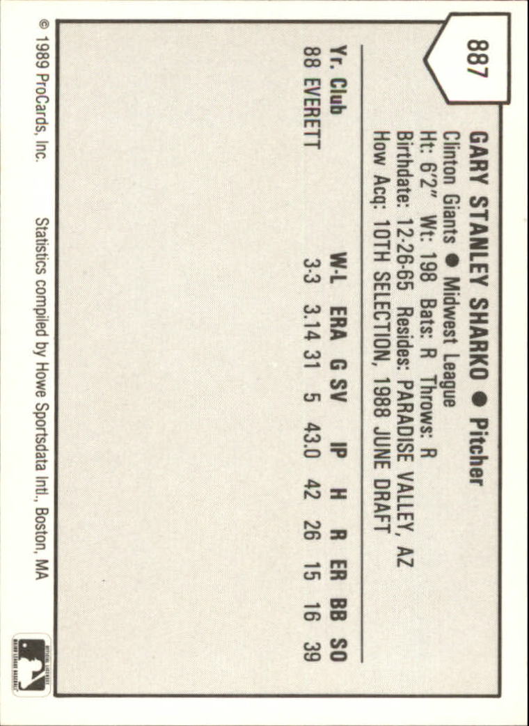 B3128- 1989 ProCards Minor League BB Cards Group7 -You Pick- 15+ FREE US SHIP - Picture 135 of 405