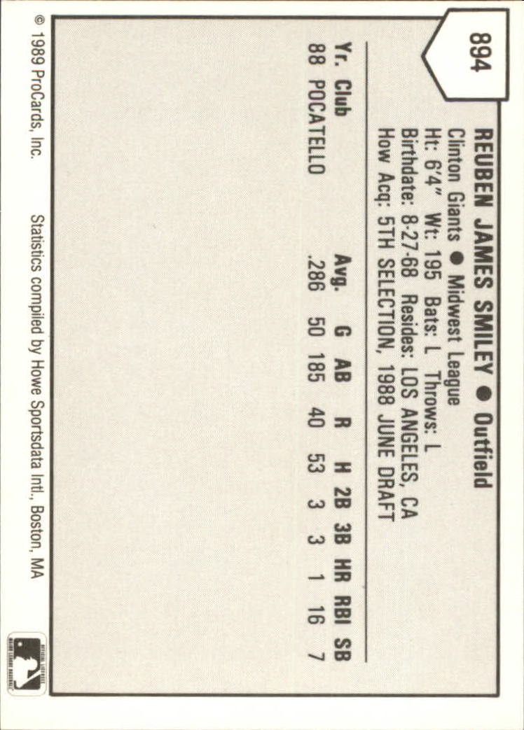 B3128- 1989 ProCards Minor League BB Cards Group7 -You Pick- 15+ FREE US SHIP - Picture 147 of 405