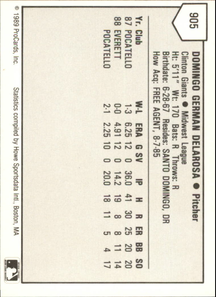B3128- 1989 ProCards Minor League BB Cards Group7 -You Pick- 15+ FREE US SHIP - Picture 167 of 405