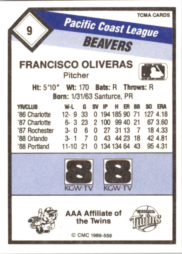 B4996- 1989 CMC Baseball Assorted Cards GROUP2 -You Pick- 15+ FREE US SHIP - Picture 19 of 247