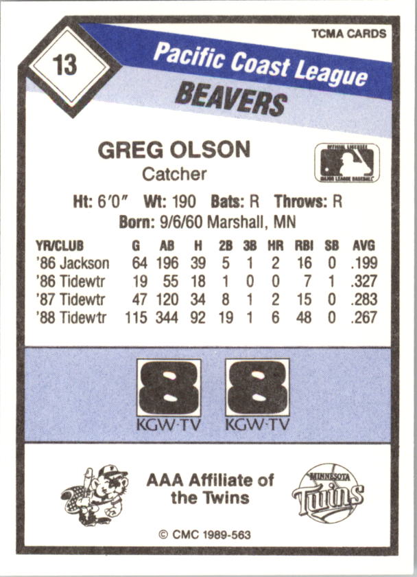 B4996- 1989 CMC Baseball Assorted Cards GROUP2 -You Pick- 15+ FREE US SHIP - Picture 27 of 247