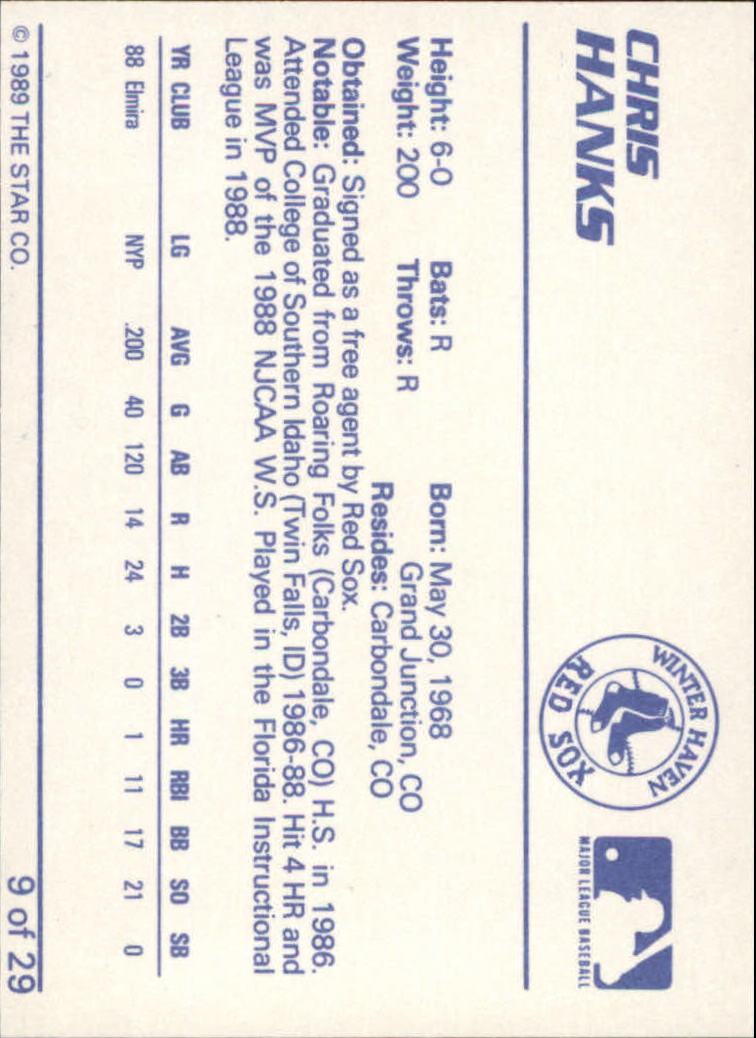 B3106- 1989 Star Minor League Baseball Cards G4 -You Pick- 15+ FREE US SHIP - Picture 245 of 285