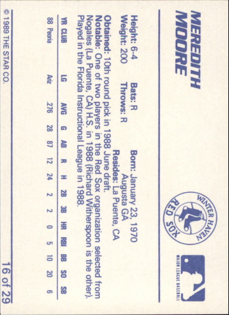 B3106- 1989 Star Minor League Baseball Cards G4 -You Pick- 15+ FREE US SHIP - Picture 259 of 285