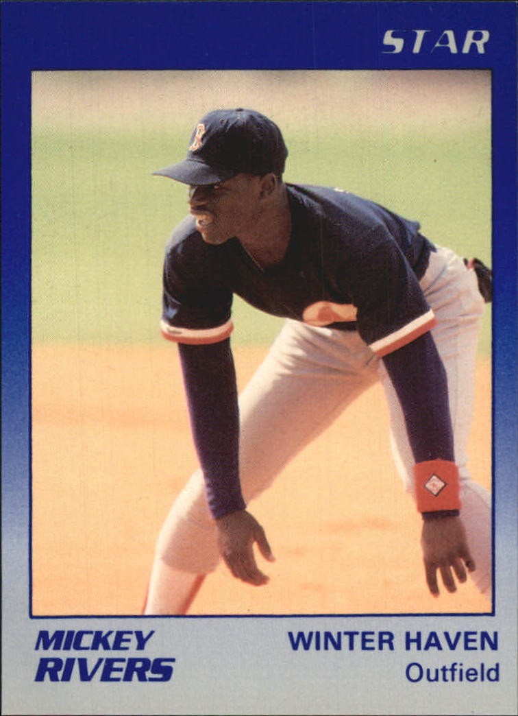 1989 Winter Haven Red Sox Star #18 Mickey Rivers Jr - NM-MT
