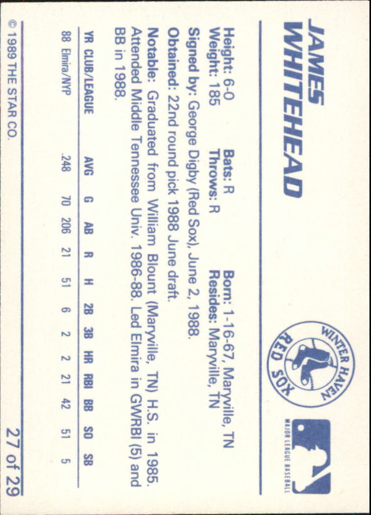 B3106- 1989 Star Minor League Baseball Cards G4 -You Pick- 15+ FREE US SHIP - Picture 281 of 285