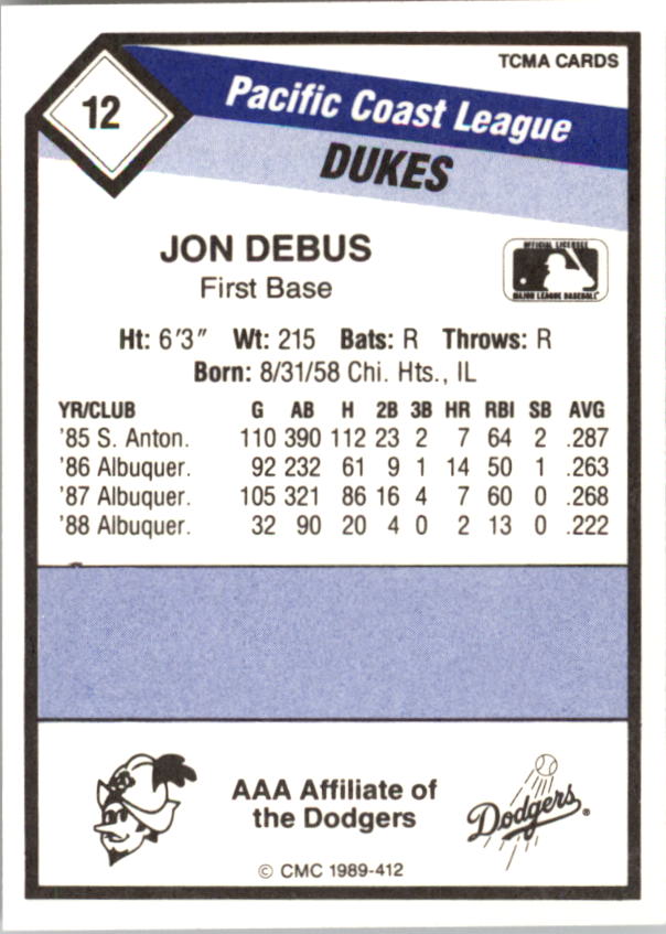 B4996- 1989 CMC Baseball Assorted Cards GROUP1 -You Pick- 15+ FREE US SHIP - Picture 25 of 299
