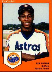1989 Auburn Astros ProCards #2166 Ken Lofton