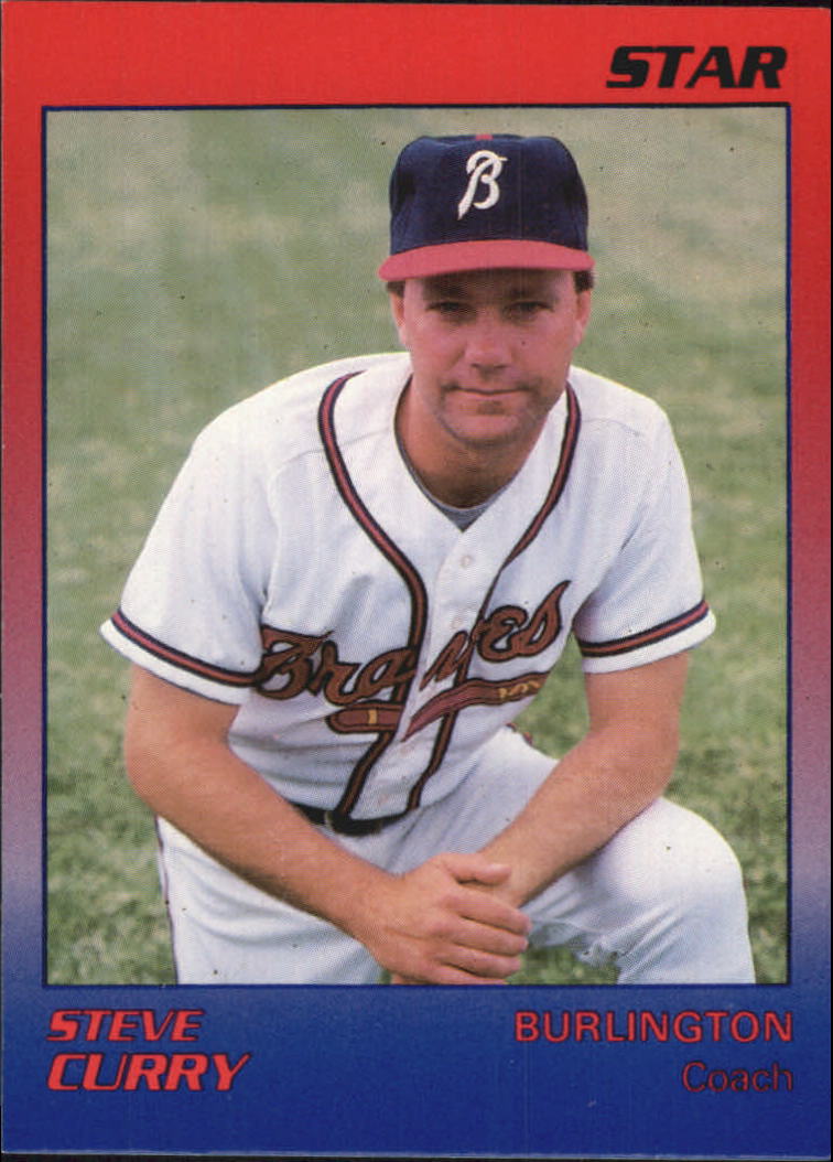1989 Burlington Braves Star #29 Steve Curry CO
