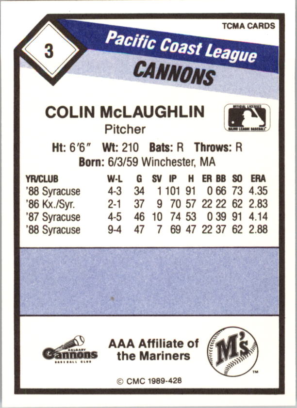 B4996- 1989 CMC Baseball Assorted Cards GROUP1 -You Pick- 15+ FREE US SHIP - Picture 57 of 299