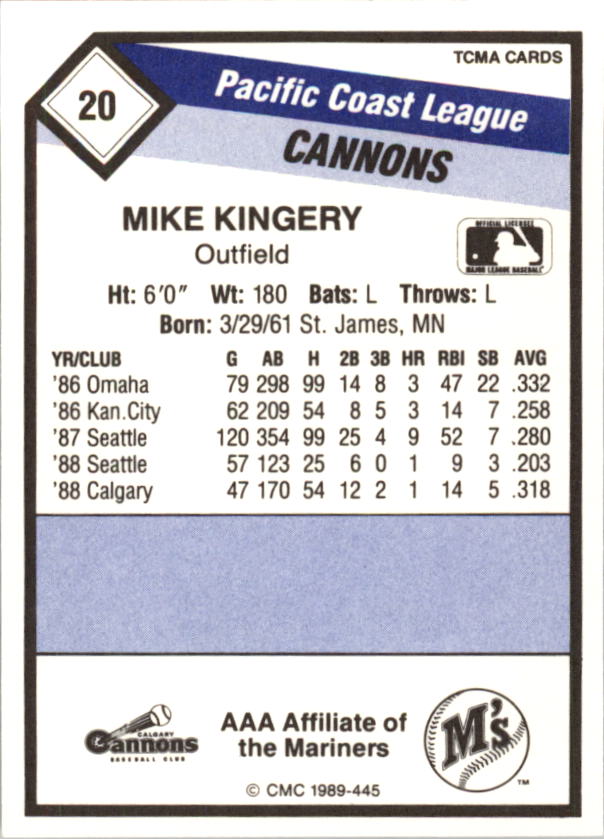 B4996- 1989 CMC Baseball Assorted Cards GROUP1 -You Pick- 15+ FREE US SHIP - Picture 91 of 299