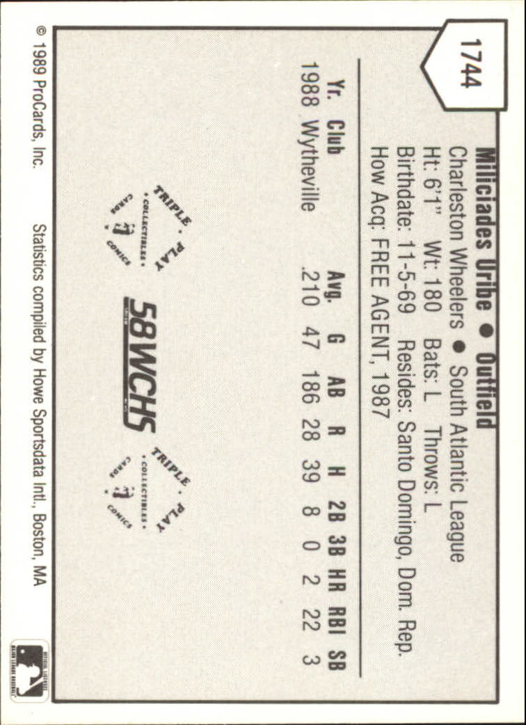B3128- 1989 ProCards Minor League BB Cards Group7 -You Pick- 15+ FREE US SHIP - Picture 67 of 405