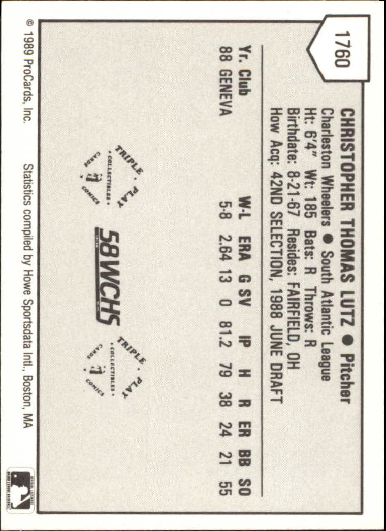 B3128- 1989 ProCards Minor League BB Cards Group7 -You Pick- 15+ FREE US SHIP - Picture 97 of 405