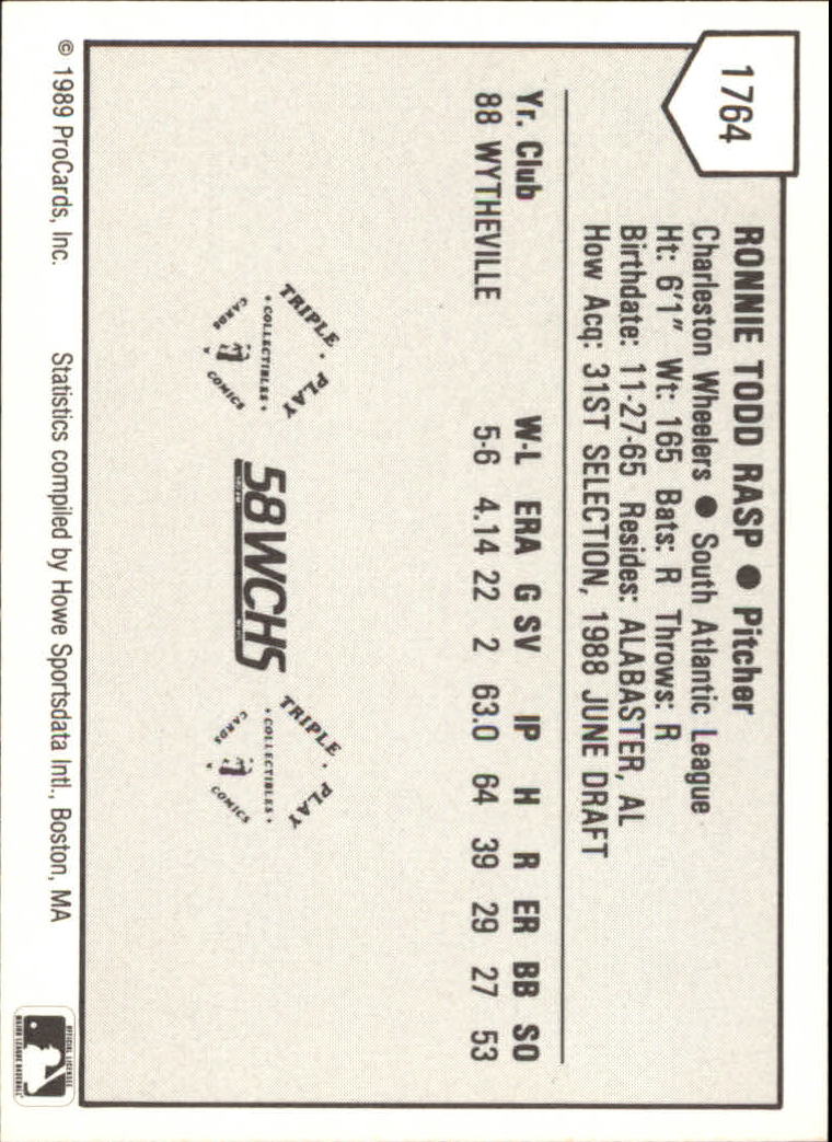 B3128- 1989 ProCards Minor League BB Cards Group7 -You Pick- 15+ FREE US SHIP - Picture 105 of 405