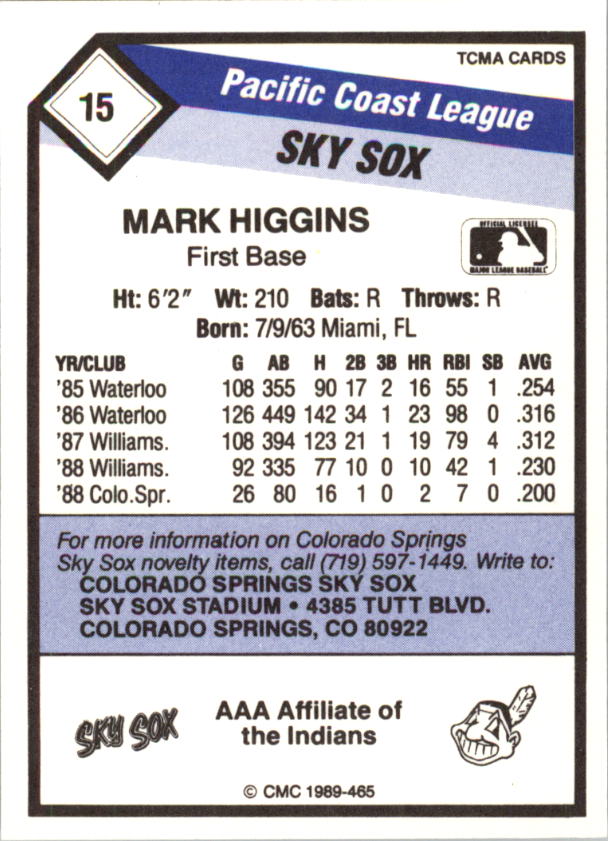 B4996- 1989 CMC Baseball Assorted Cards GROUP1 -You Pick- 15+ FREE US SHIP - Picture 127 of 299