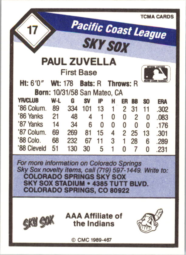 B4996- 1989 CMC Baseball Assorted Cards GROUP1 -You Pick- 15+ FREE US SHIP - Picture 131 of 299