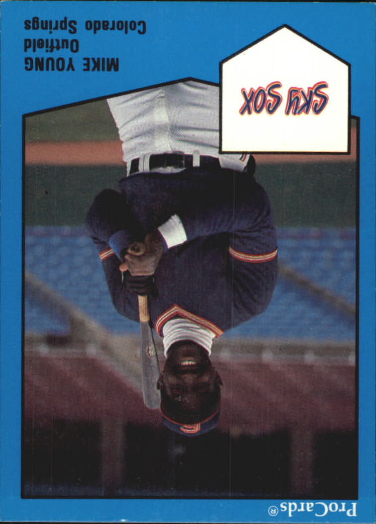 1989 Colorado Springs Sky Sox ProCards #251 Mike Young