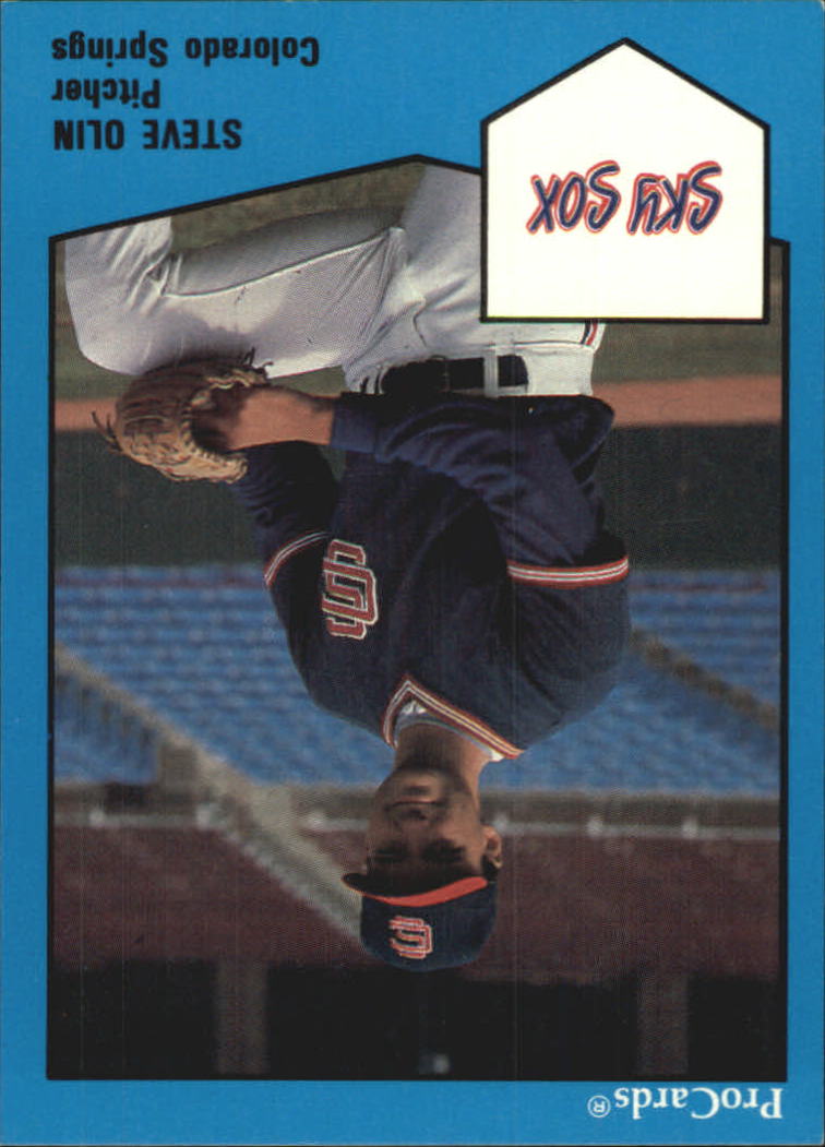 1989 Colorado Springs Sky Sox ProCards #252 Steve Olin
