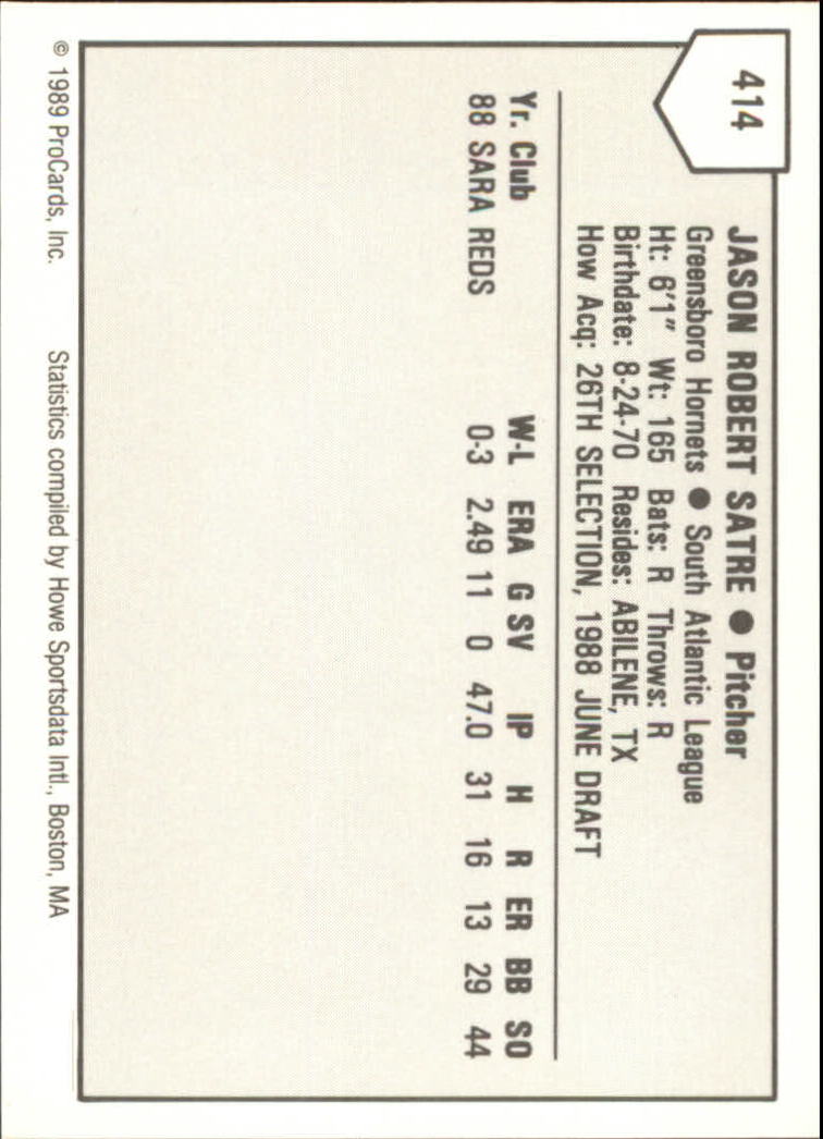 B3128- 1989 ProCards Minor League BB Cards Group7 -You Pick- 15+ FREE US SHIP - Picture 197 of 405