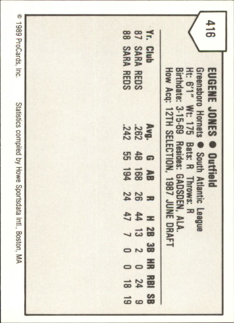 B3128- 1989 ProCards Minor League BB Cards Group7 -You Pick- 15+ FREE US SHIP - Picture 201 of 405