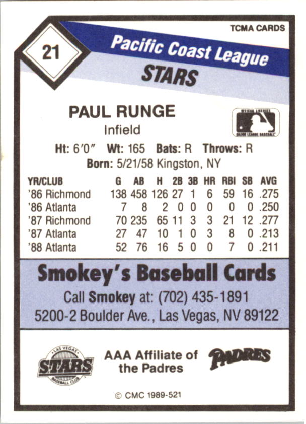 B4996- 1989 CMC Baseball Assorted Cards GROUP1 -You Pick- 15+ FREE US SHIP - Picture 241 of 299