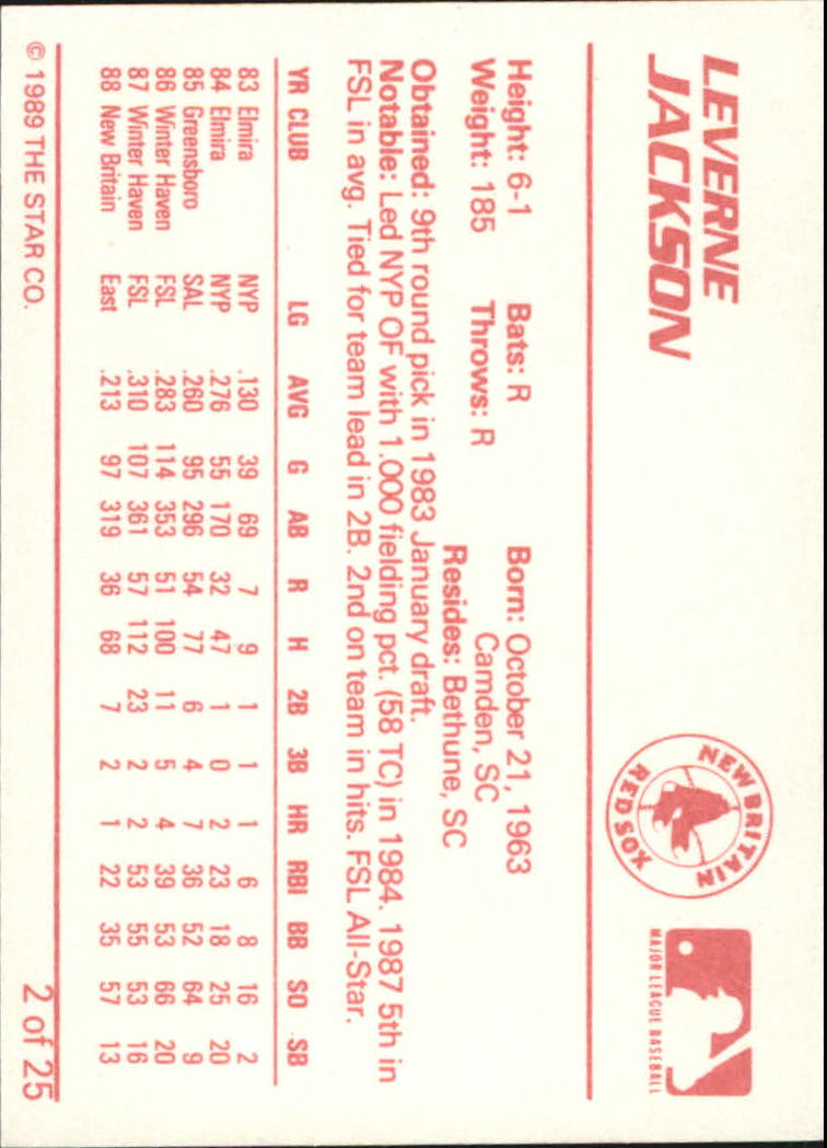 B3106- 1989 Star Minor League Baseball Cards G4 -You Pick- 15+ FREE US SHIP - Picture 183 of 285