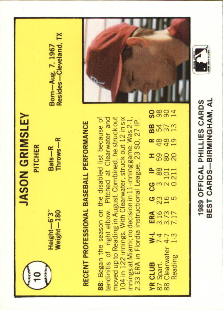 B4997- 1989 Best Minor League Baseball Cards G2 -You Pick- 15+ FREE US SHIP - Picture 273 of 421