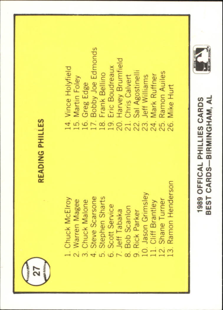 B4997- 1989 Best Minor League Baseball Cards G2 -You Pick- 15+ FREE US SHIP - Picture 307 of 421