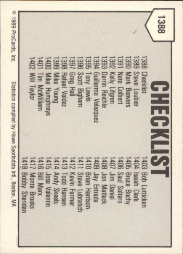 B3128- 1989 ProCards Minor League BB Cards Group7 -You Pick- 15+ FREE US SHIP - Picture 235 of 405