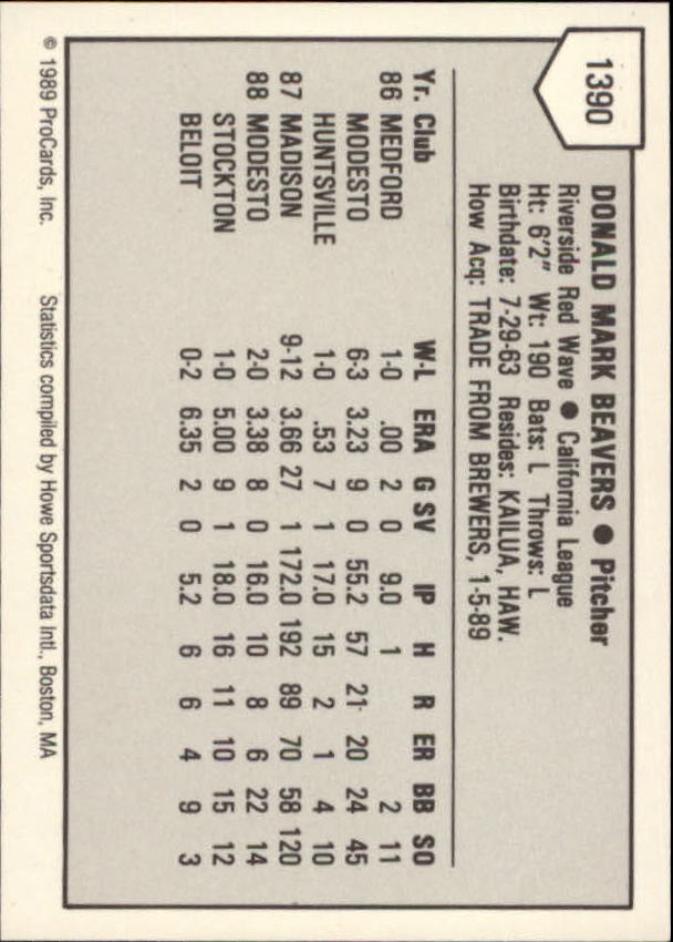 B3128- 1989 ProCards Minor League BB Cards Group7 -You Pick- 15+ FREE US SHIP - Picture 239 of 405