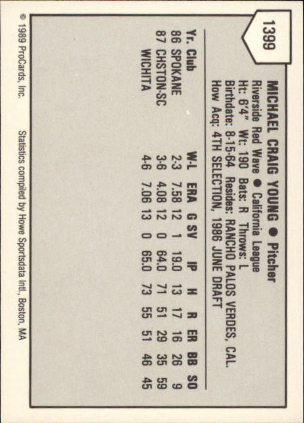 B3128- 1989 ProCards Minor League BB Cards Group7 -You Pick- 15+ FREE US SHIP - Picture 257 of 405