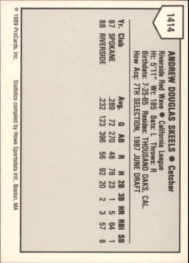 B3128- 1989 ProCards Minor League BB Cards Group7 -You Pick- 15+ FREE US SHIP - Picture 287 of 405