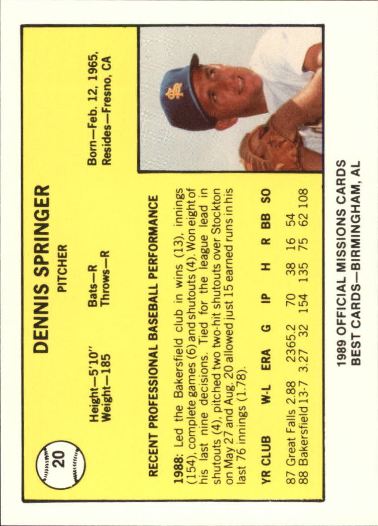 B4997- 1989 Best Minor League Baseball Cards G2 -You Pick- 15+ FREE US SHIP - Picture 407 of 421