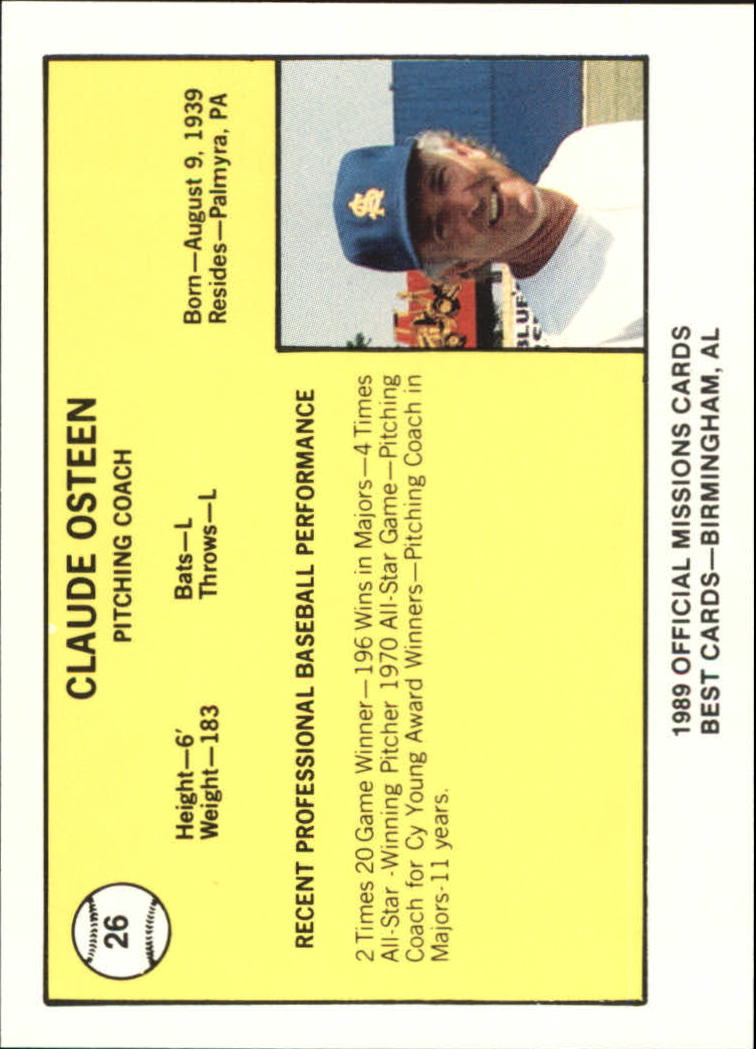 B4997- 1989 Best Minor League Baseball Cards G2 -You Pick- 15+ FREE US SHIP - Picture 419 of 421
