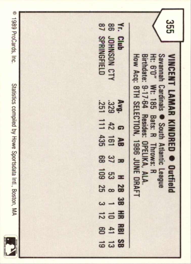B3128- 1989 ProCards Minor League BB Cards Group7 -You Pick- 15+ FREE US SHIP - Picture 323 of 405