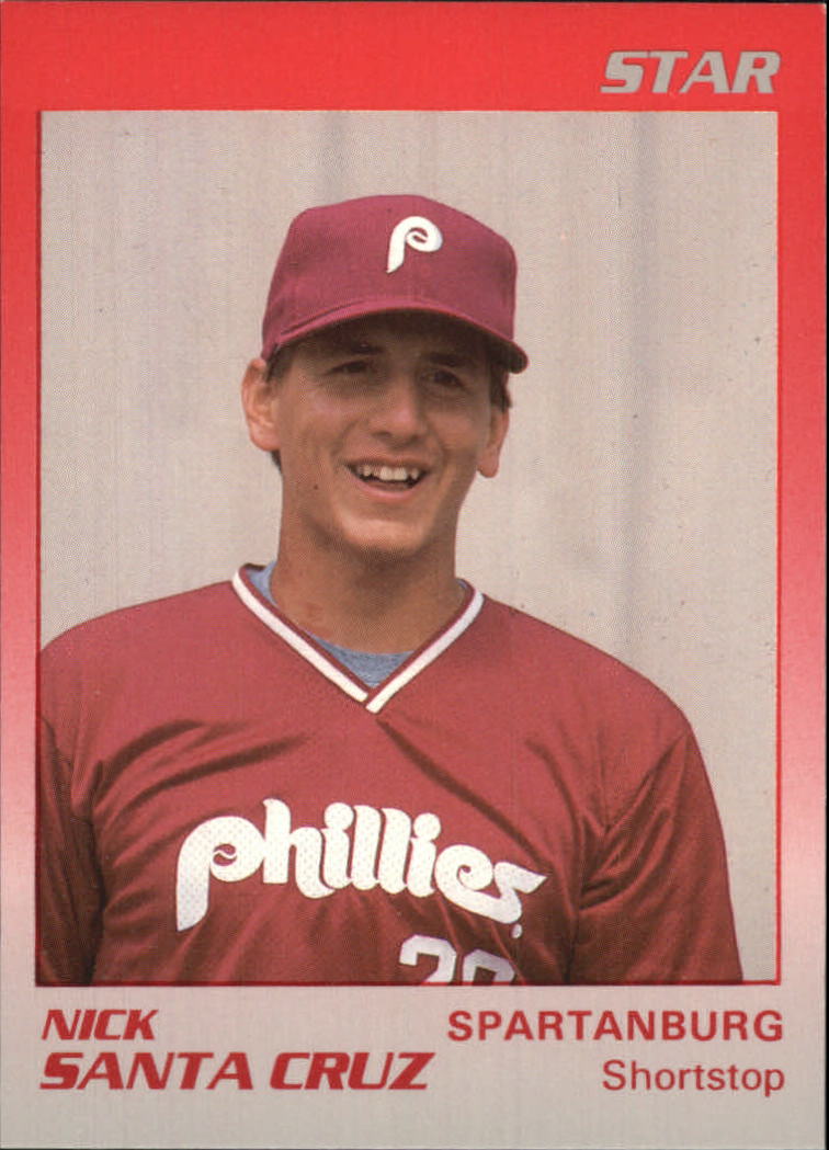 1989 Spartanburg Phillies Star #21 Nick Santa Cruz