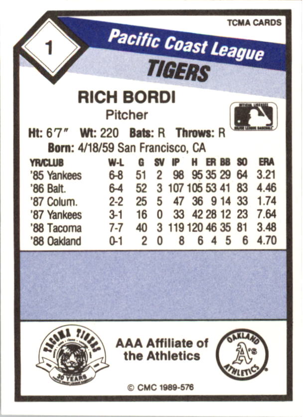 B4996- 1989 CMC Baseball Assorted Cards GROUP2 -You Pick- 15+ FREE US SHIP - Picture 107 of 247