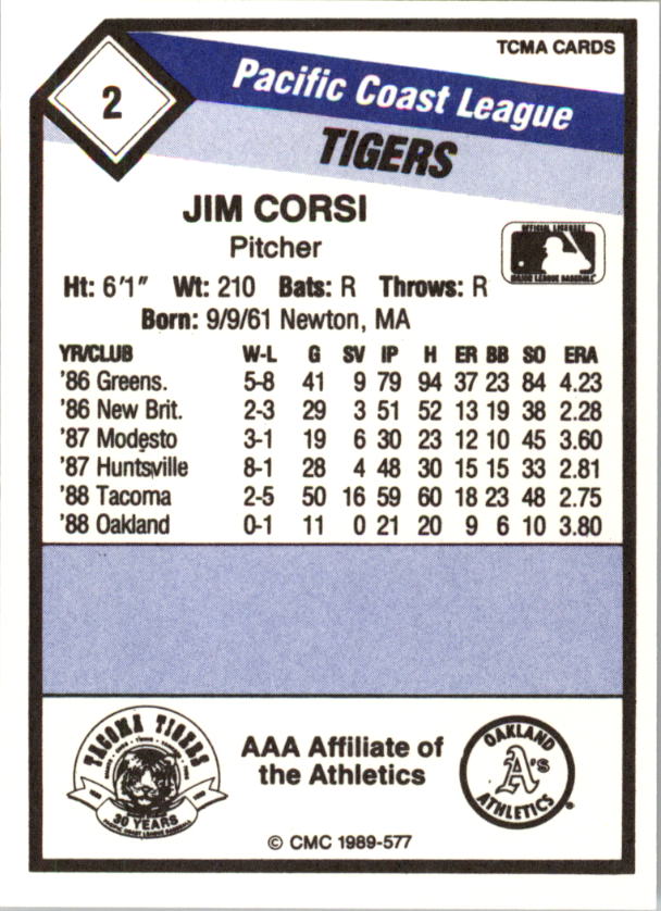 B4996- 1989 CMC Baseball Assorted Cards GROUP2 -You Pick- 15+ FREE US SHIP - Picture 109 of 247