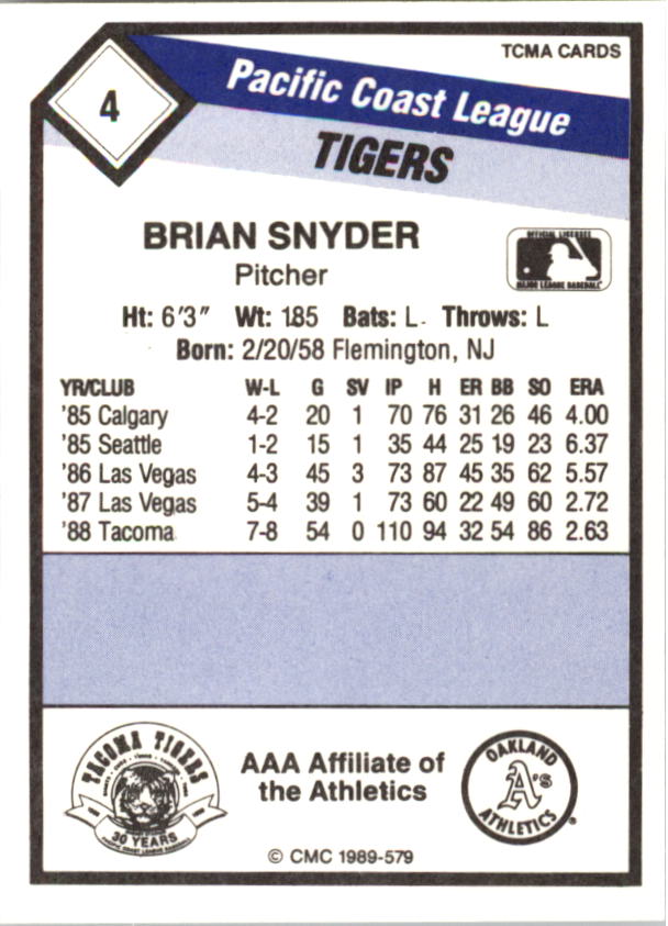B4996- 1989 CMC Baseball Assorted Cards GROUP2 -You Pick- 15+ FREE US SHIP - Picture 113 of 247