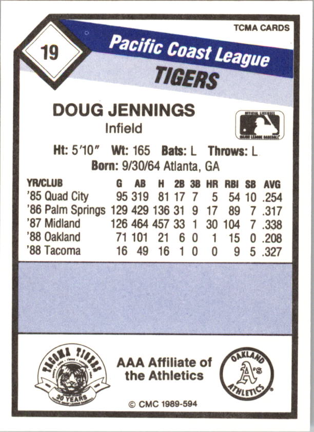 B4996- 1989 CMC Baseball Assorted Cards GROUP2 -You Pick- 15+ FREE US SHIP - Picture 141 of 247