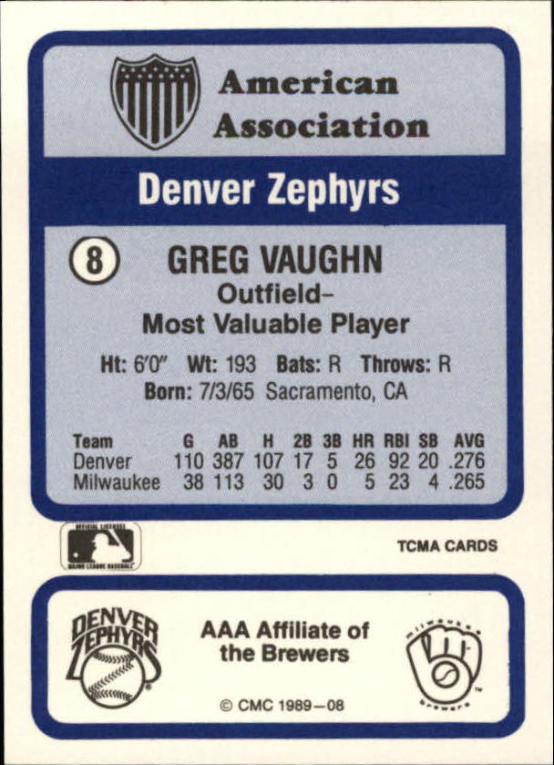 B4996- 1989 CMC Baseball Assorted Cards GROUP2 -You Pick- 15+ FREE US SHIP - Picture 157 of 247