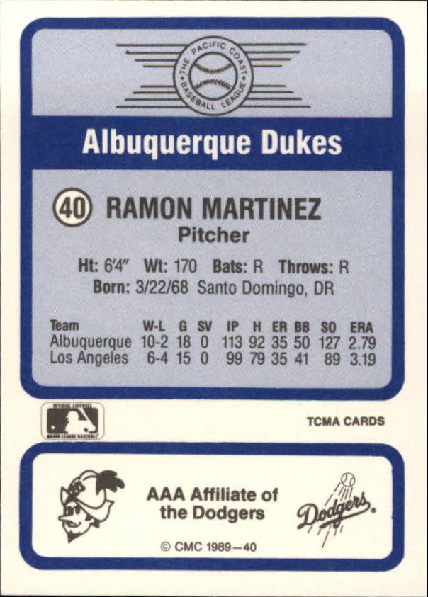 B4996- 1989 CMC Baseball Assorted Cards GROUP2 -You Pick- 15+ FREE US SHIP - Picture 189 of 247