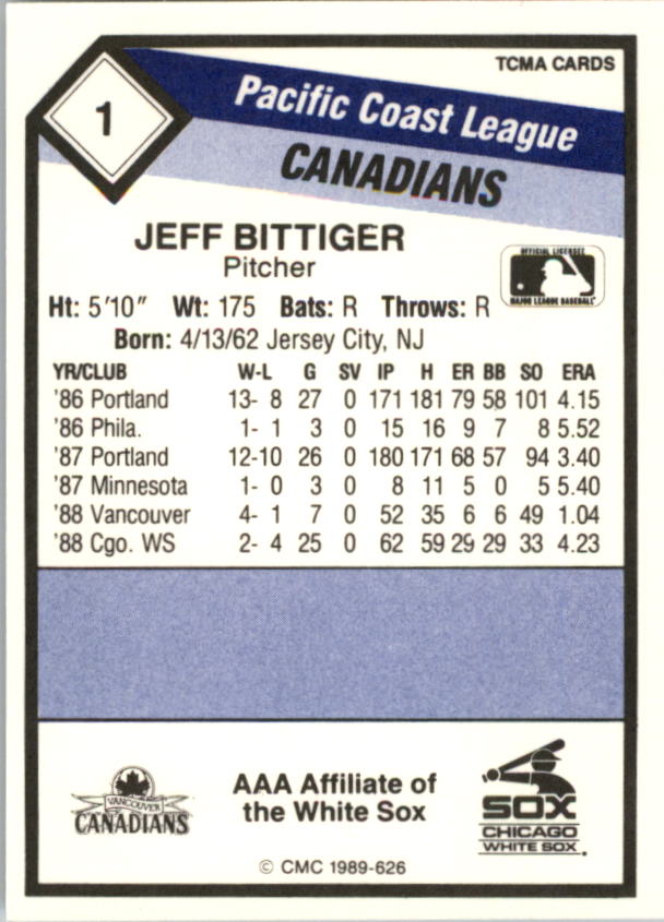 B4996- 1989 CMC Baseball Assorted Cards GROUP2 -You Pick- 15+ FREE US SHIP - Picture 247 of 247