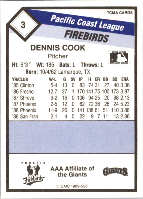 B4996- 1989 CMC Baseball Assorted Cards GROUP1 -You Pick- 15+ FREE US SHIP - Picture 255 of 299