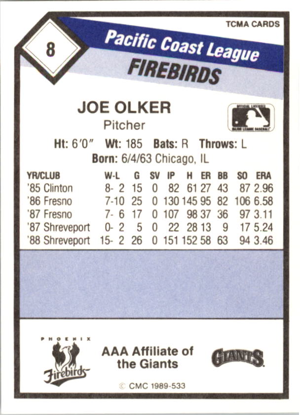B4996- 1989 CMC Baseball Assorted Cards GROUP1 -You Pick- 15+ FREE US SHIP - Picture 265 of 299