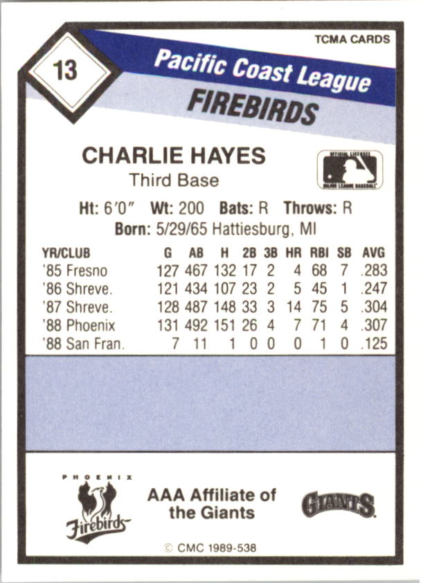 B4996- 1989 CMC Baseball Assorted Cards GROUP1 -You Pick- 15+ FREE US SHIP - Picture 275 of 299