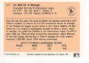 1990 Pawtucket Red Sox ProCards #477 Ed Nottle MGR back image