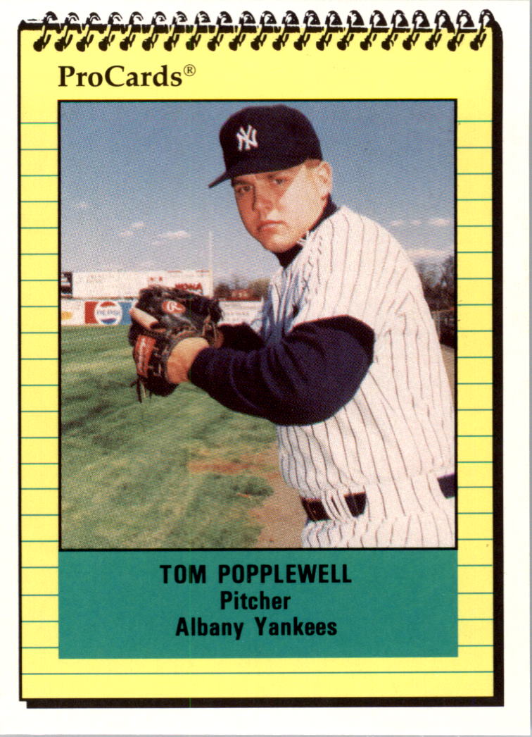 1991 Albany Yankees ProCards #1006 Tom Popplewell