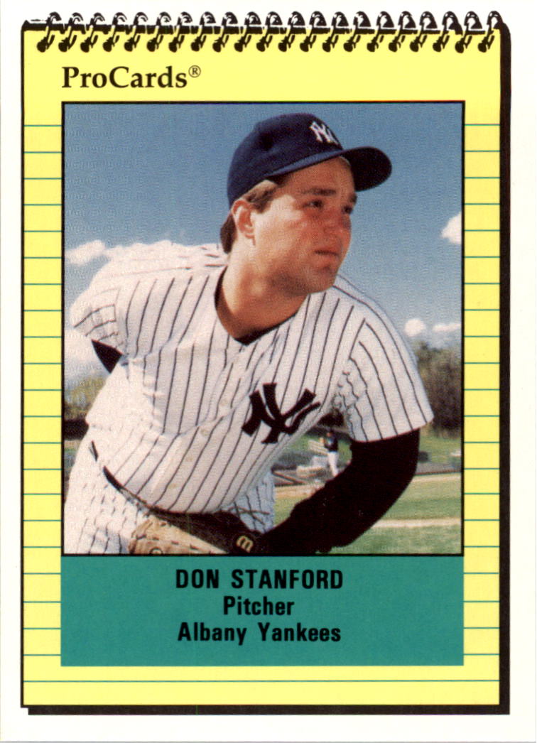 1991 Albany Yankees ProCards #1009 Don Stanford