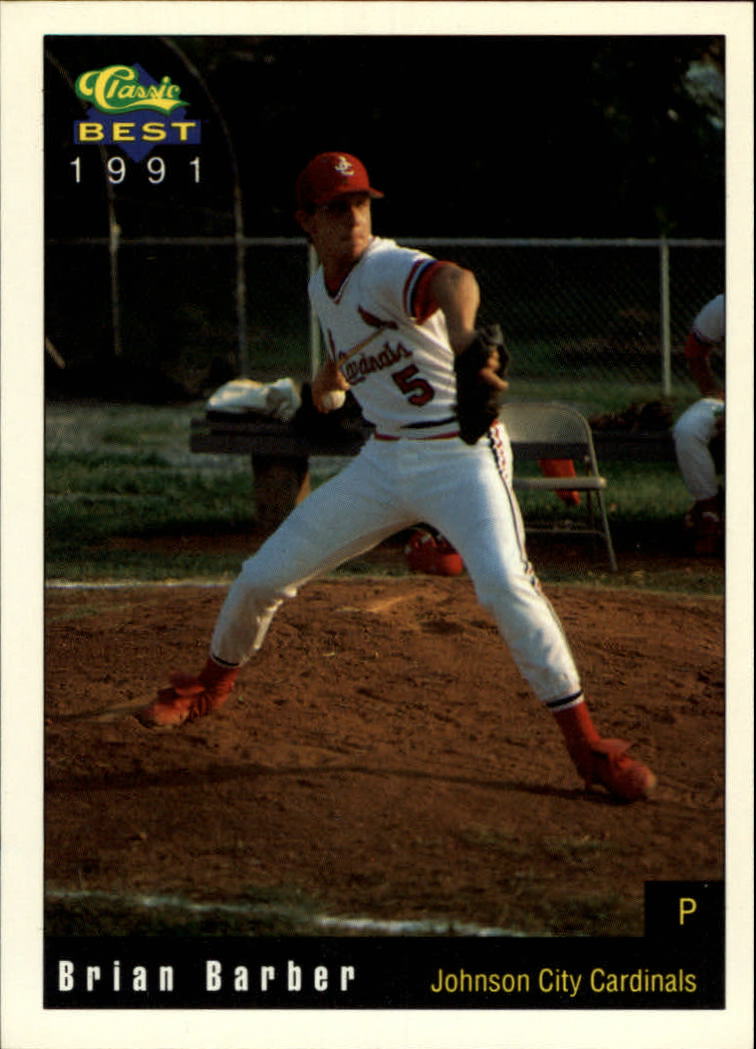 1991 Johnson City Cardinals Classic/Best #18 Brian Barber