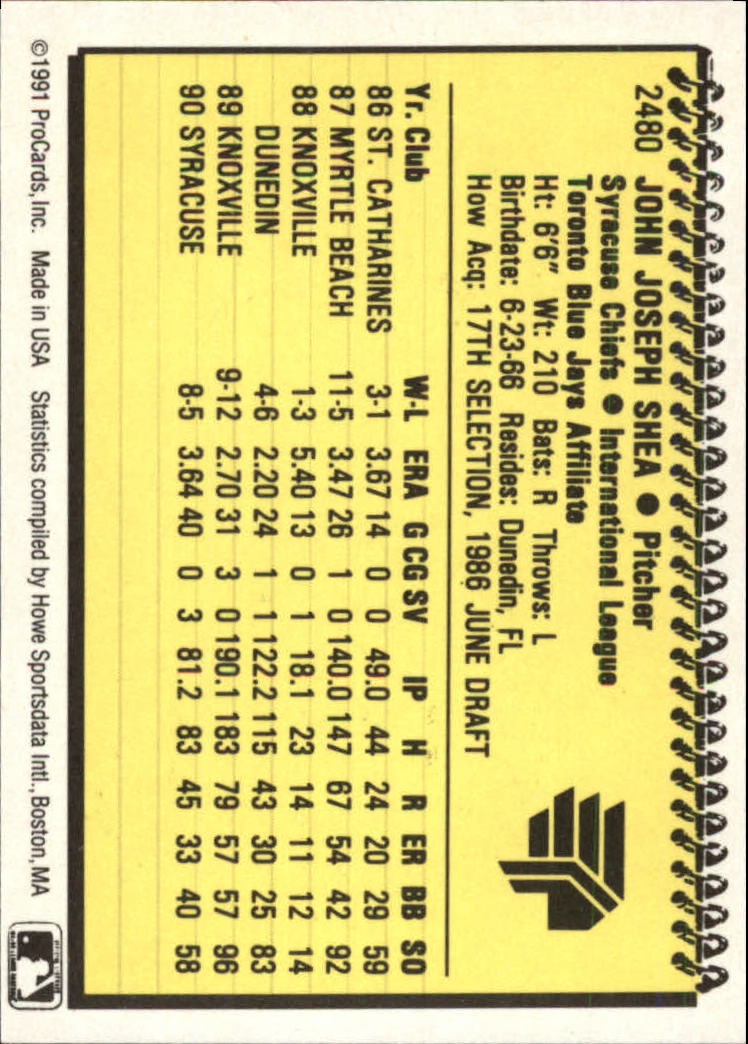 B3142- 1991 ProCards Minor League BB Cards Group14 -You Pick- 15+ FREE US SHIP - Picture 103 of 147